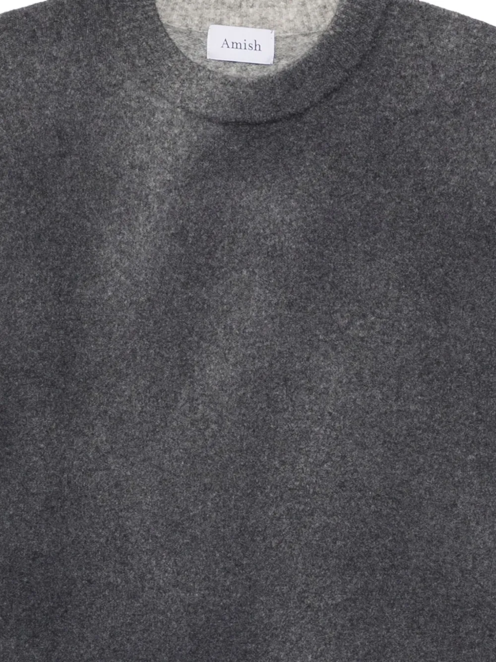 AMISH Trui met ronde hals Grijs