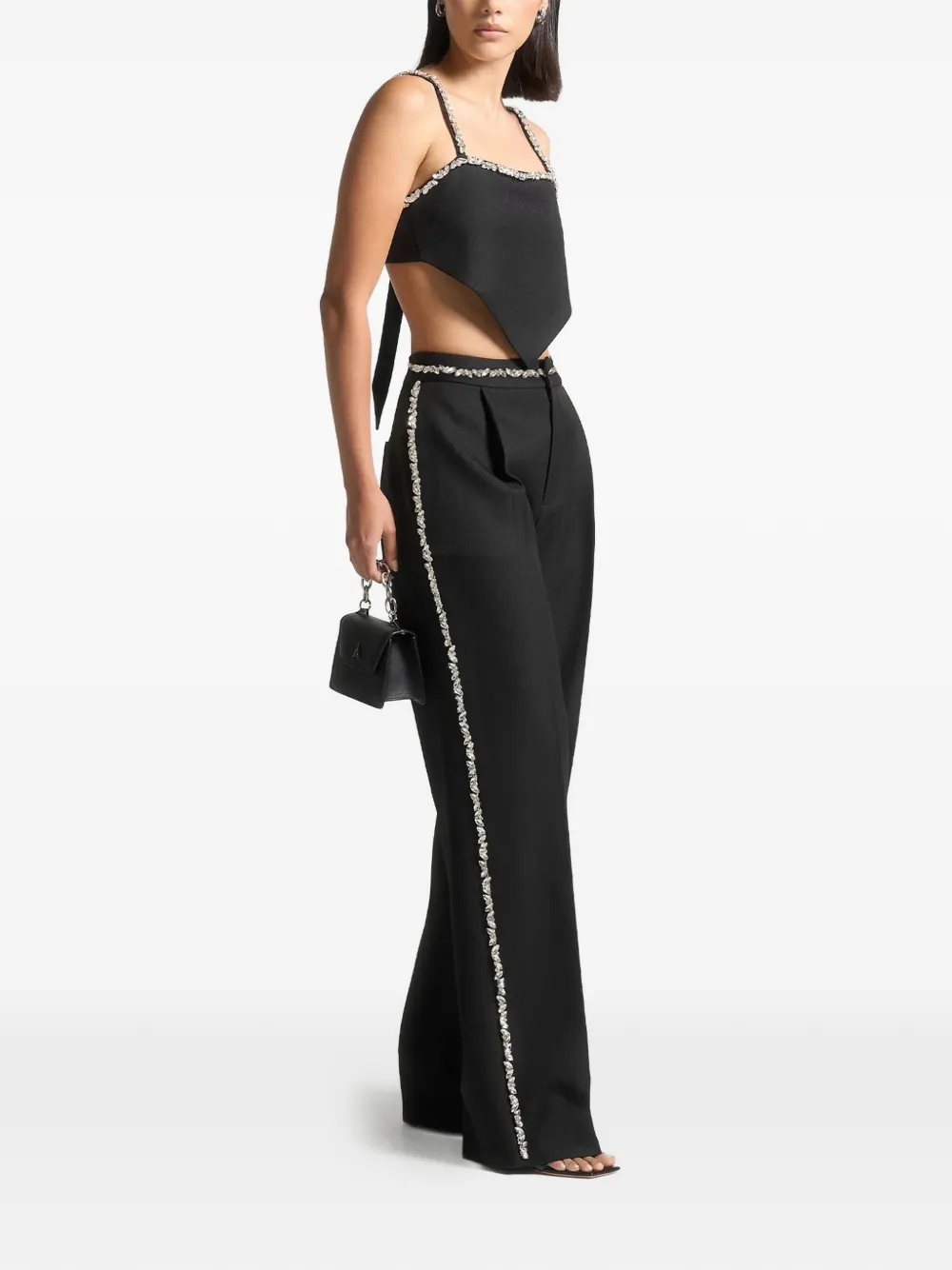 Manière De Voir Patricia embellished trousers - Zwart