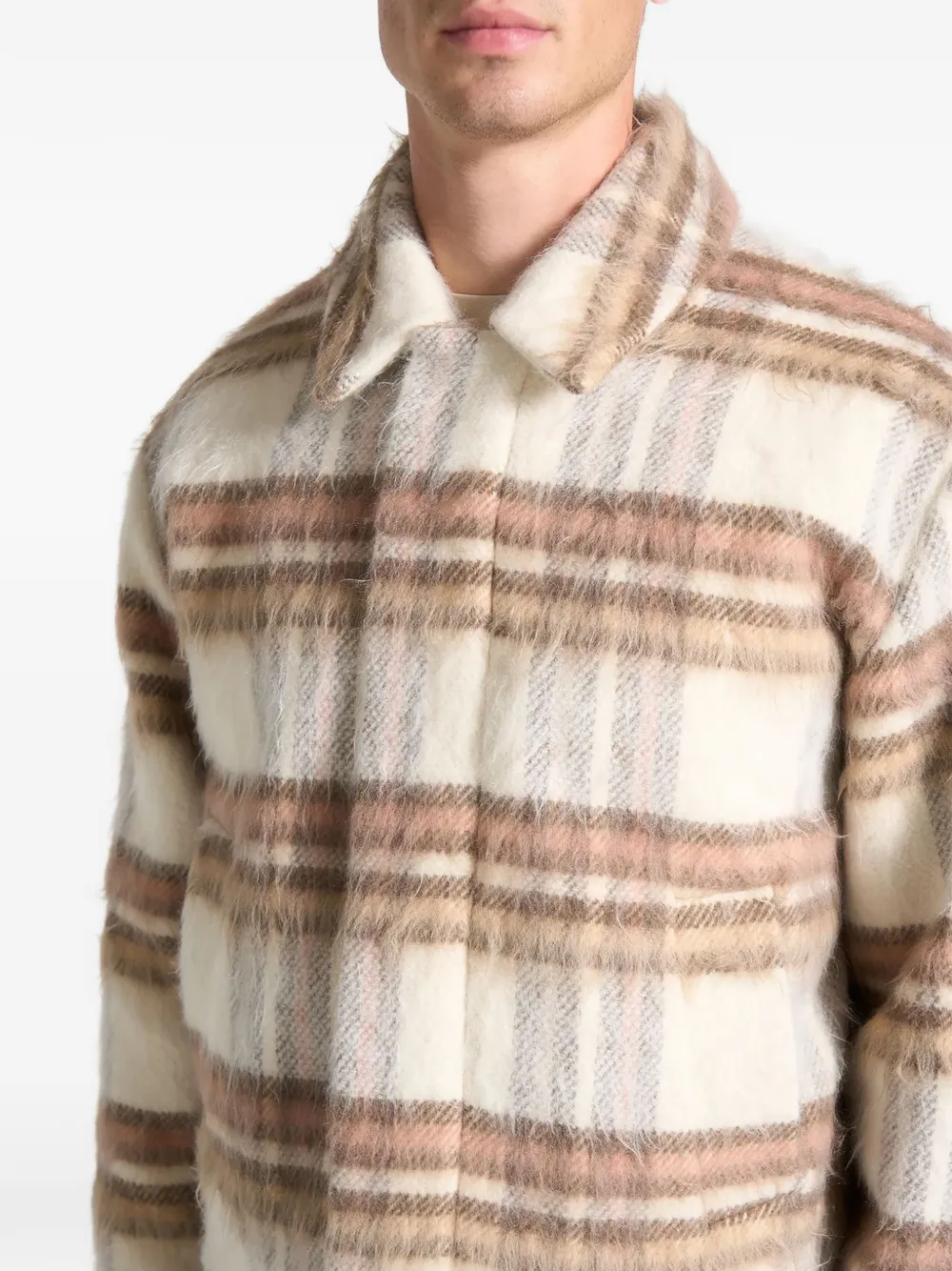 Manière De Voir checked jacket Beige