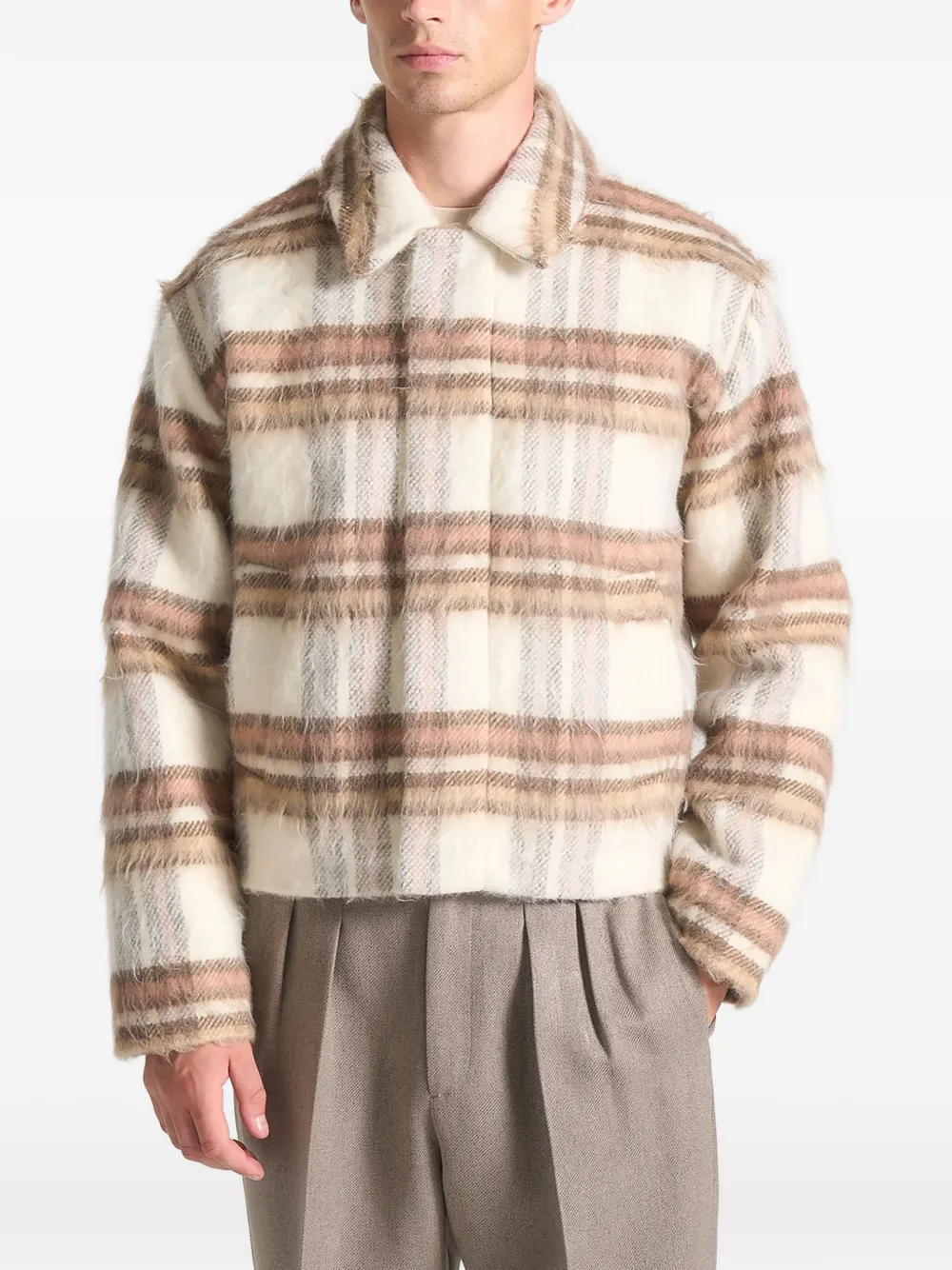 Manière De Voir checked jacket - Toni neutri