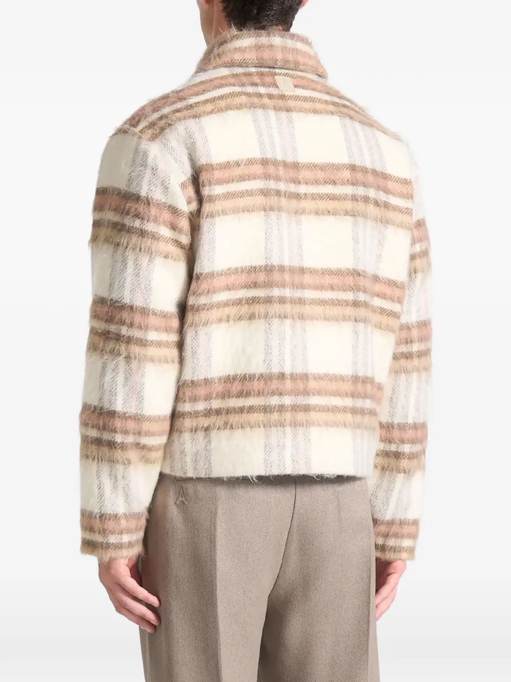 Manière De Voir checked jacket Beige
