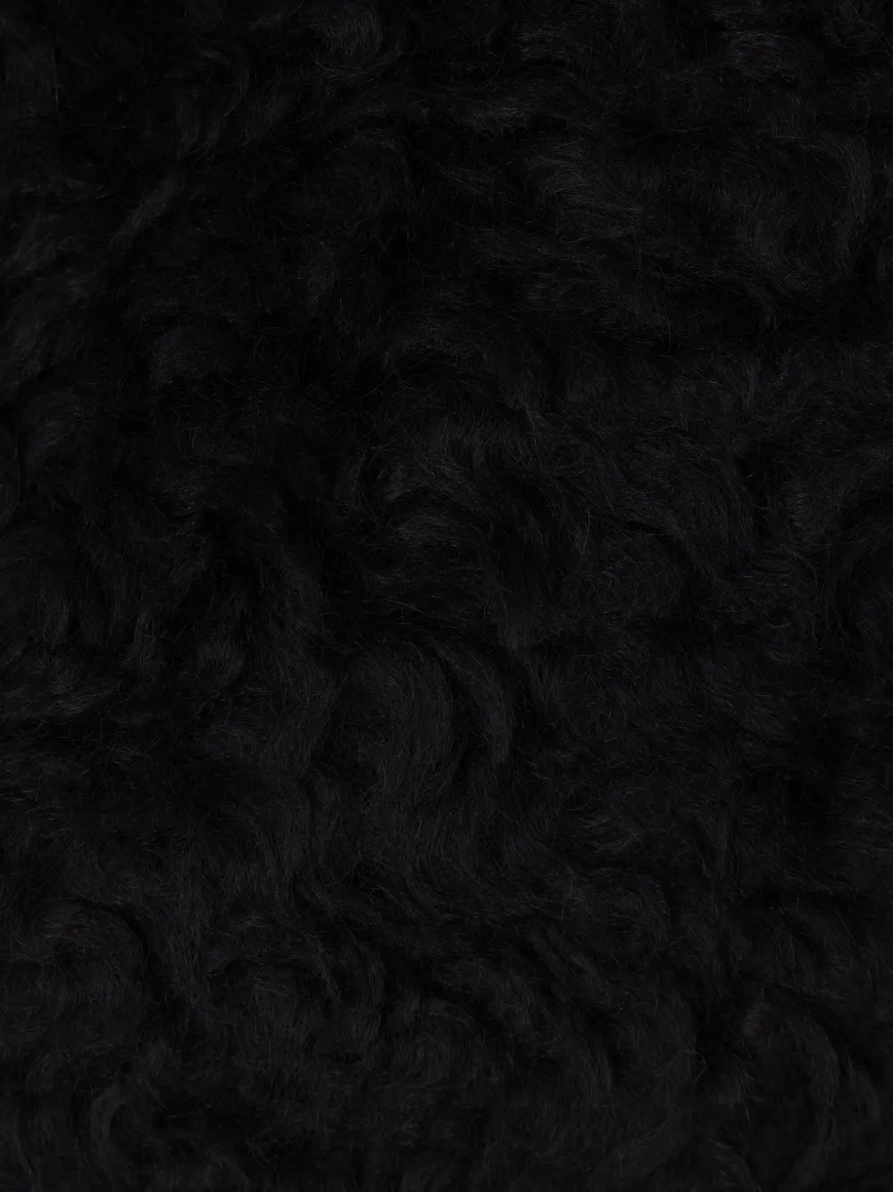 Meta Campania Collective Zip-up Shearling Jacket In Black