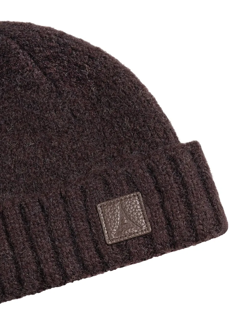 Manière De Voir Tima brushed-knit beanie hat - Bruin