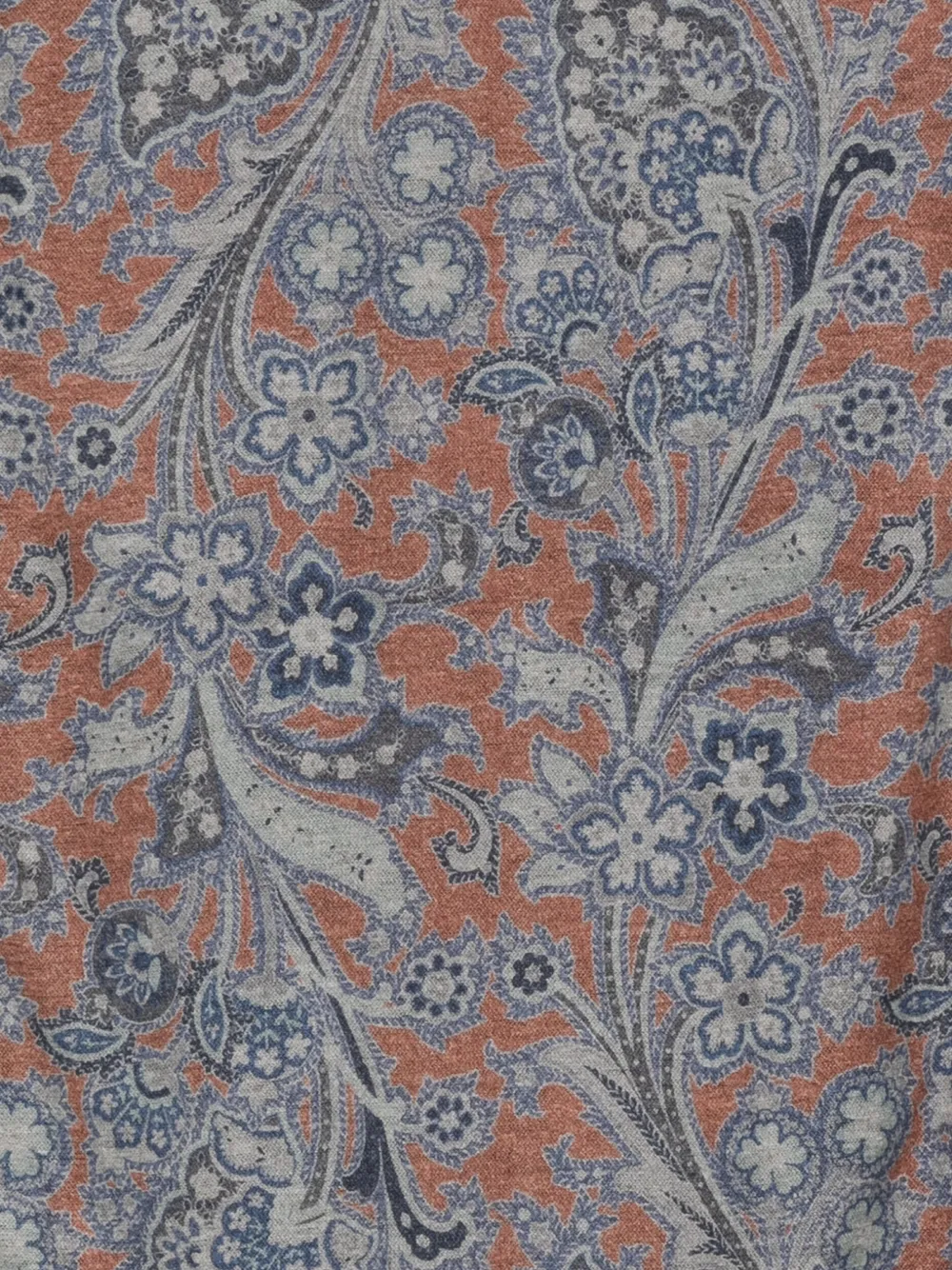 Kiton Paisley Scarf In Gray