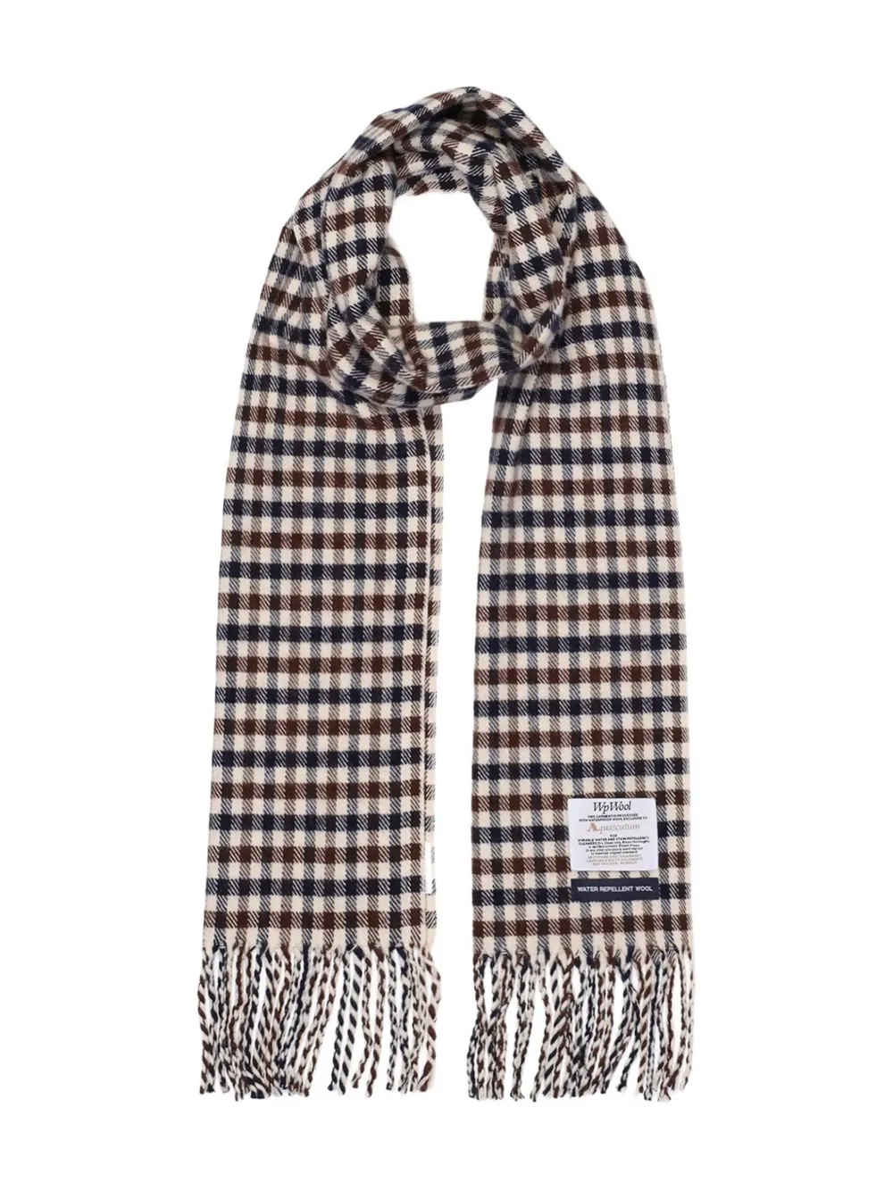 Aquascutum checked fringed scarf | neutro | Image 1