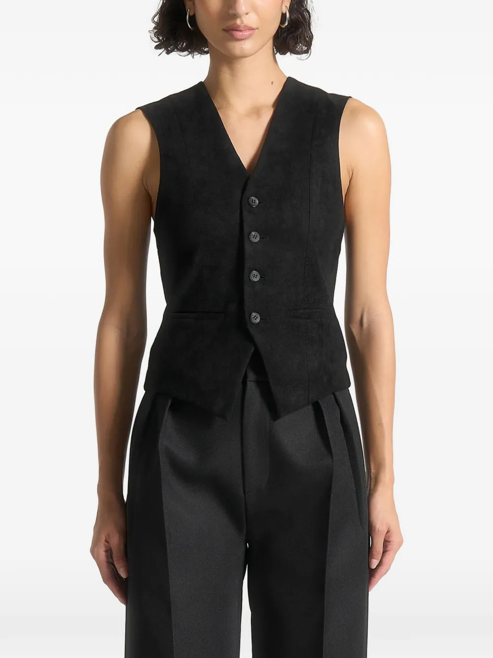 Manière De Voir Christine waistcoat - Nero
