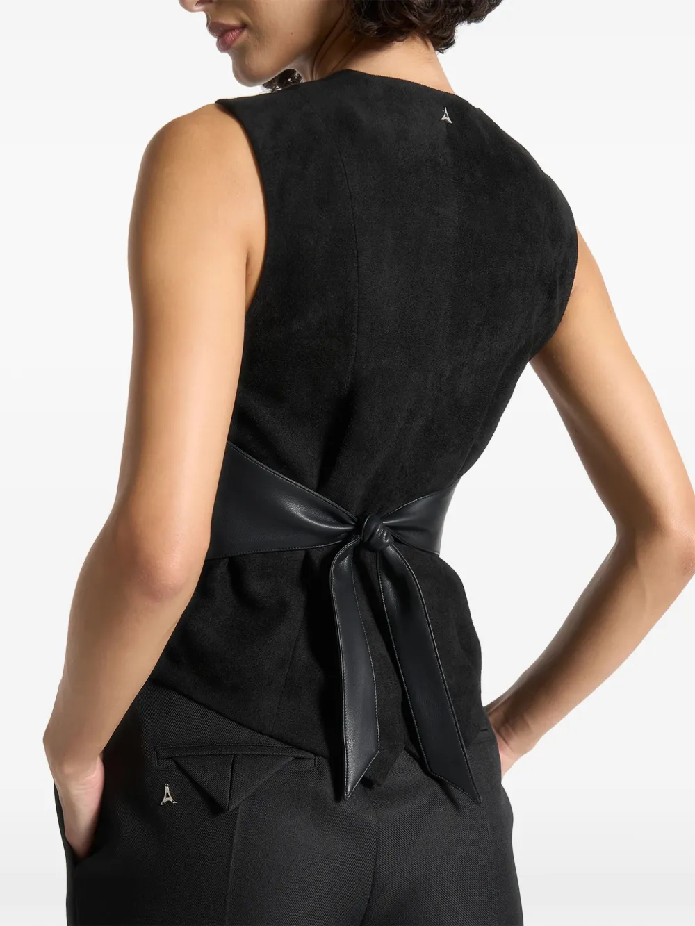 Manière De Voir Christine getailleerd gilet Zwart