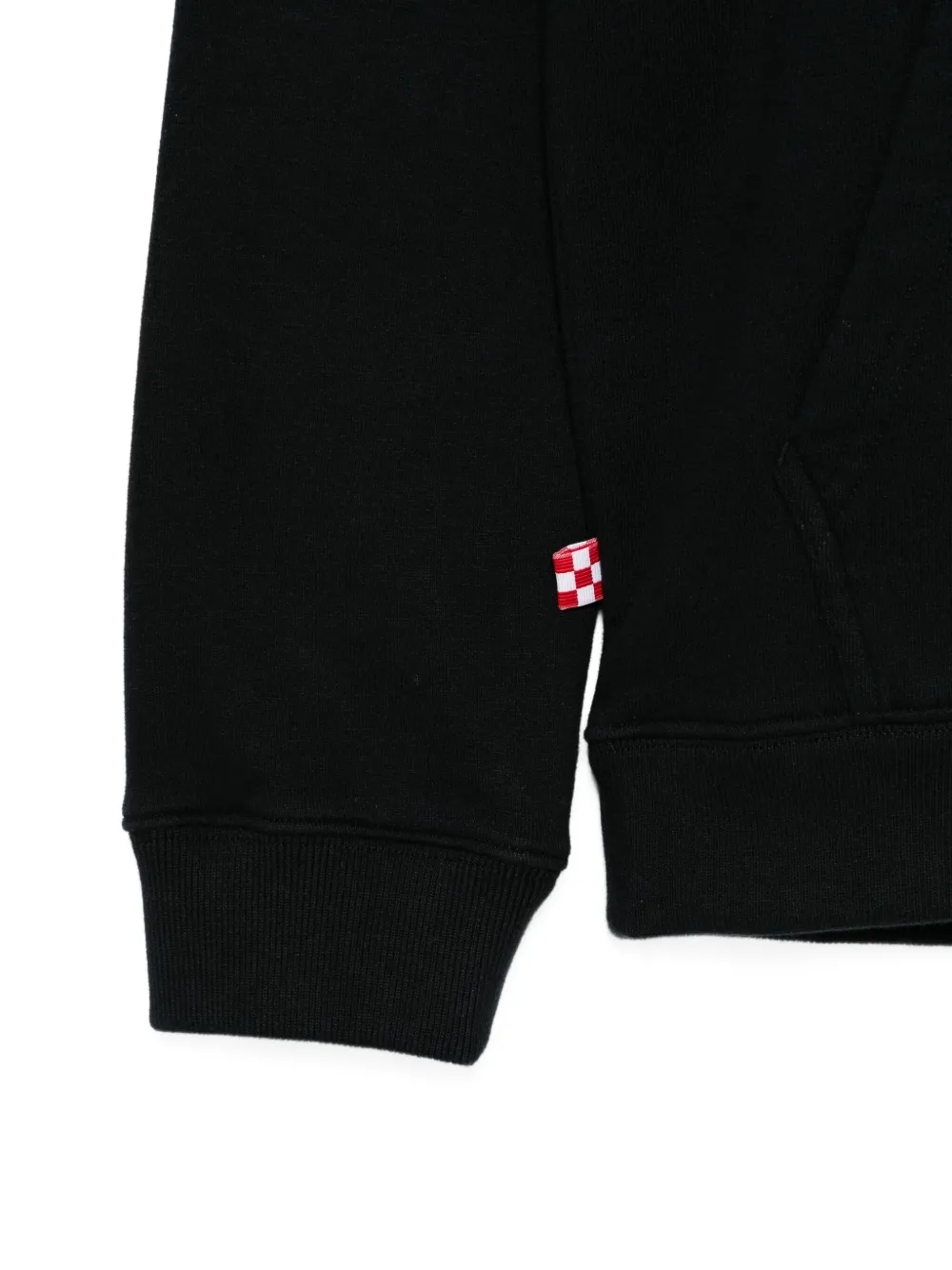 MC2 Saint Barth Kids Oliver hoodie met logo Zwart