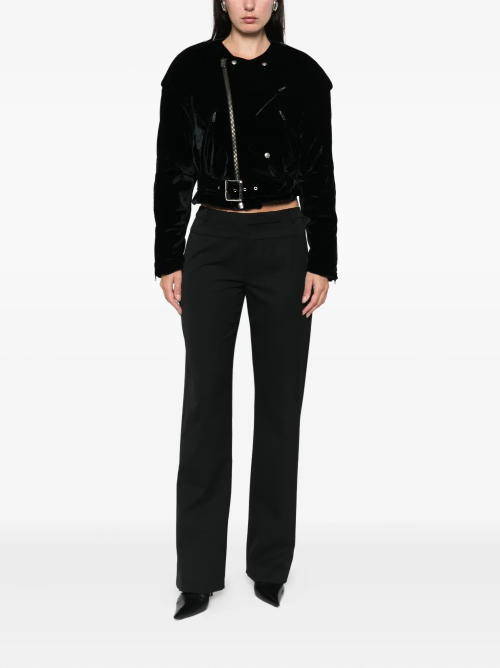 R13 belted zip-fastening jacket | Biker Jackets | Image 2