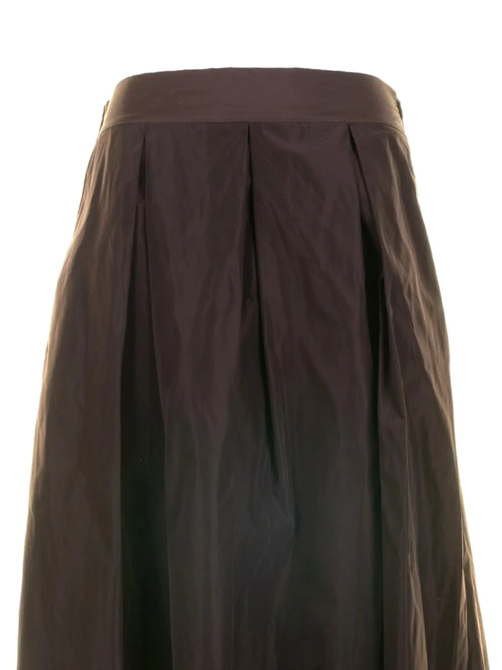 Vicario Cinque pleated midi skirt - Bruin