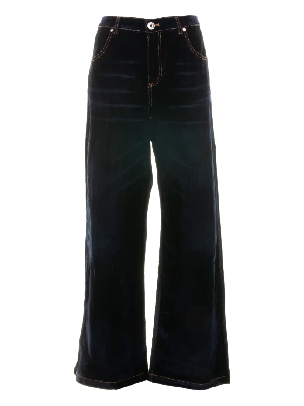 Eleventy jean en coton à coutures contrastantes | bleu | Image 1