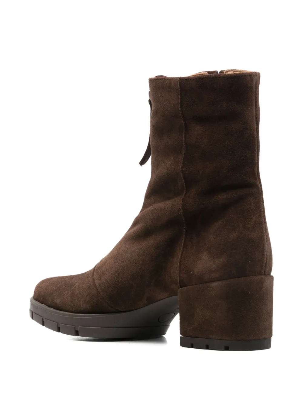 Unisa Leren laarzen met rits Bruin