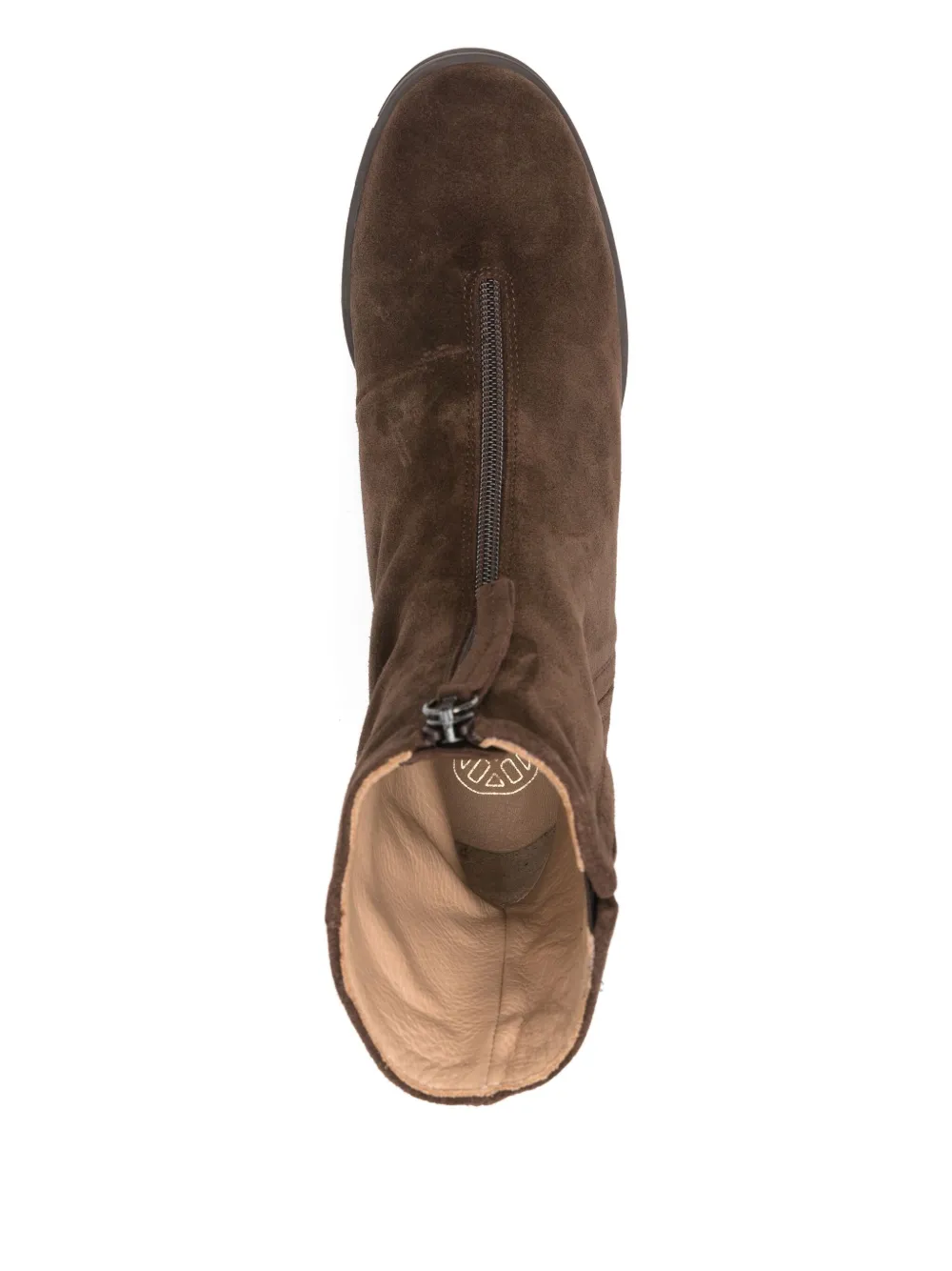 Unisa Leren laarzen met rits Bruin