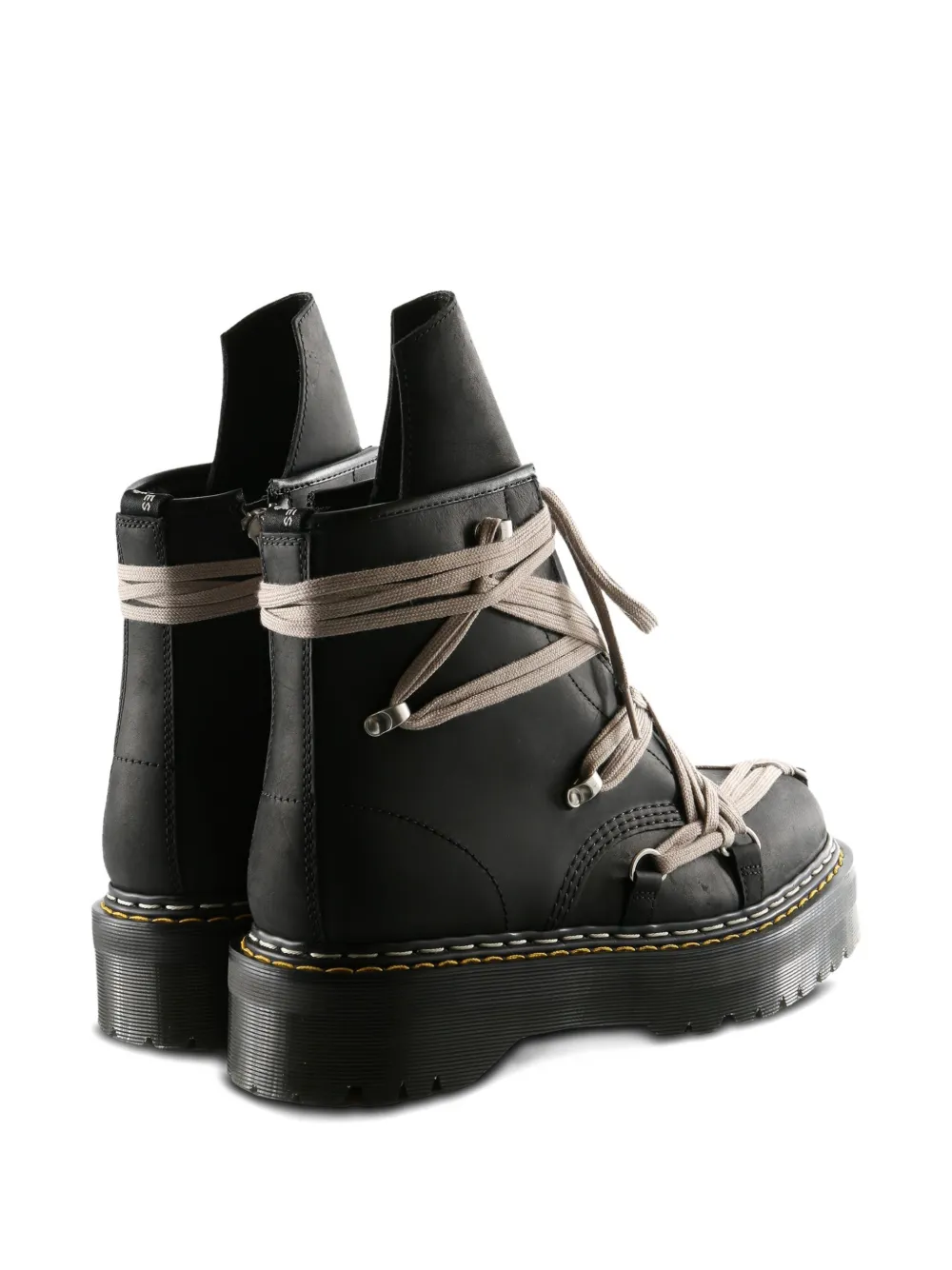 Dr. Martens x Rick Owens 1460 Quad Sole Megalace combat boots Zwart
