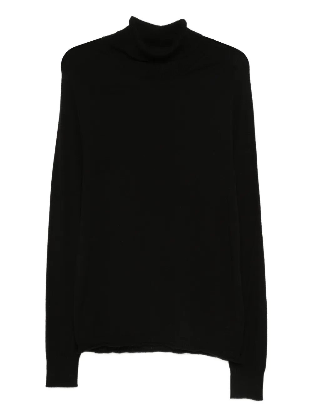 120% Lino roll-neck sweater | Black | Image 1