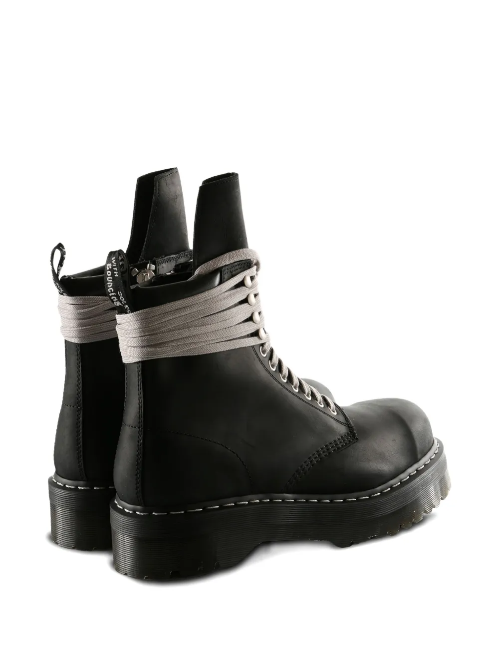 Dr. Martens x Rick Owens Quad Sole laarzen met stalen neus Zwart