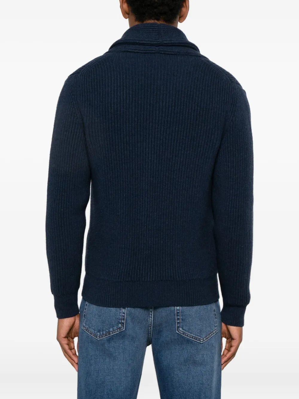 Mcgeorge Button Shawl-collar Cardigan In Blue