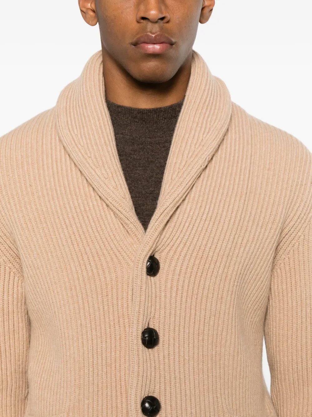 Mcgeorge Button Shawl-collar Cardigan In Neutral