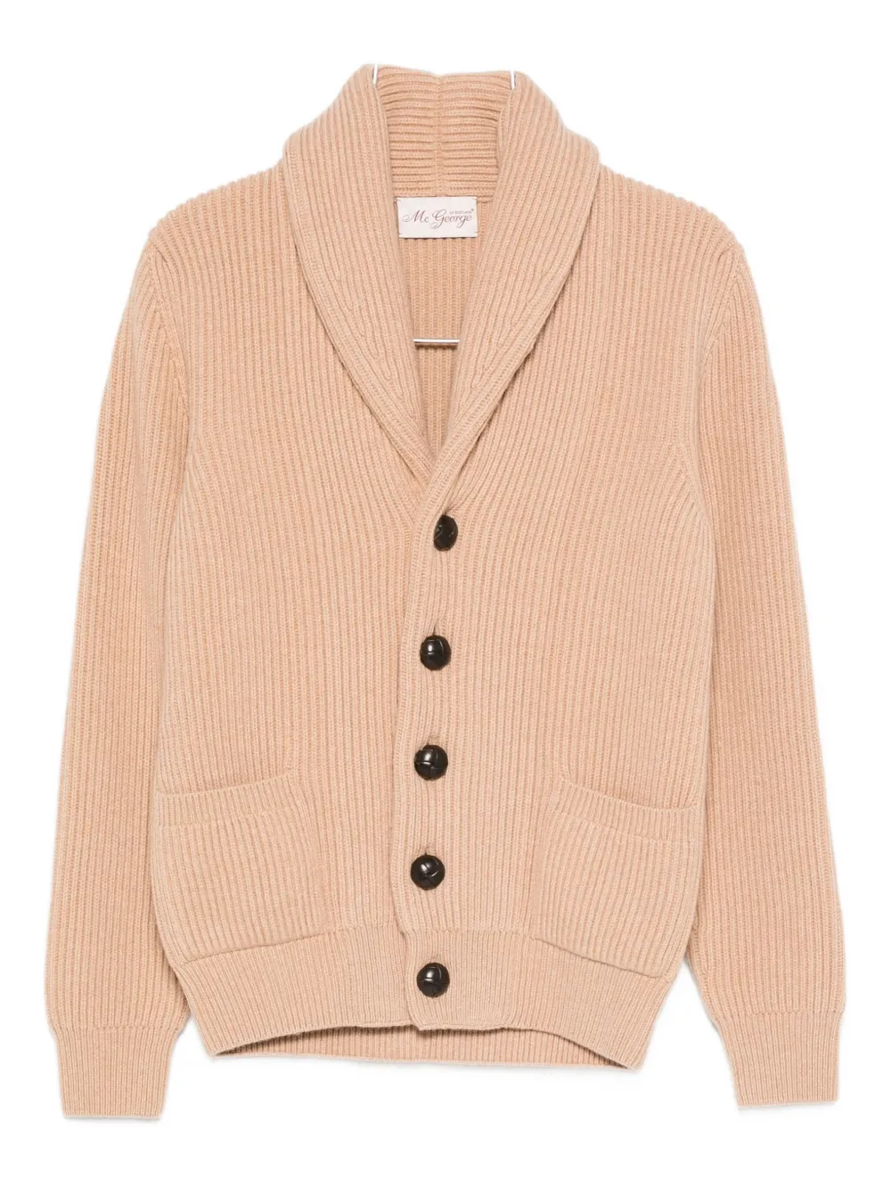 Mcgeorge Button Shawl-collar Cardigan In Neutral