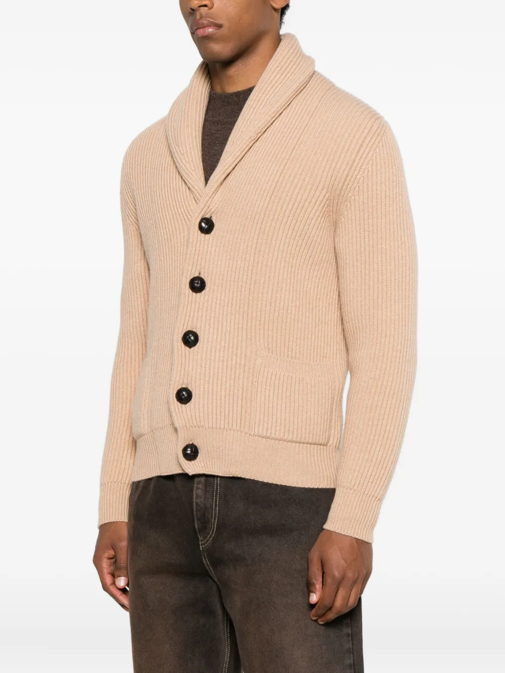 Mcgeorge Button Shawl-collar Cardigan In Neutral