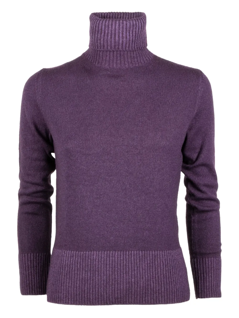 Base Milano ribbed roll-neck sweater - パープル Base Milano ribbed roll-neck sweater - パープル