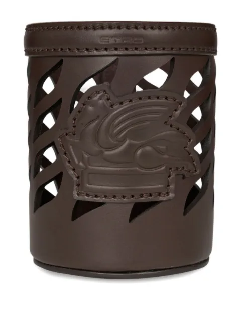 ETRO HOME cut-out pegasus-motif pen holder (11cm x 9cm)