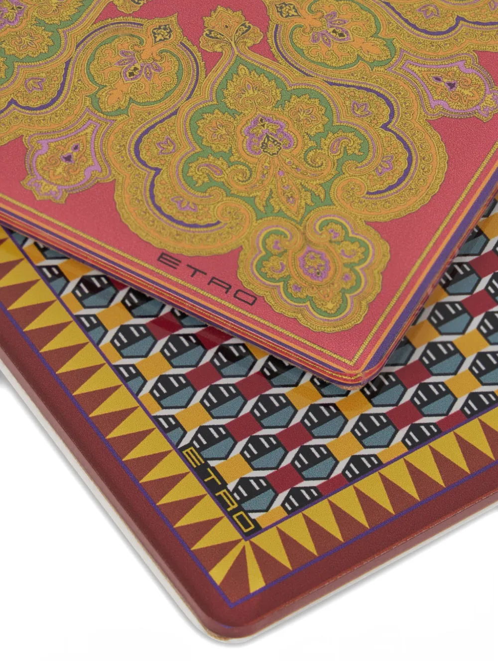 Etro Home Printed Coasters (set Of Six) In Multi