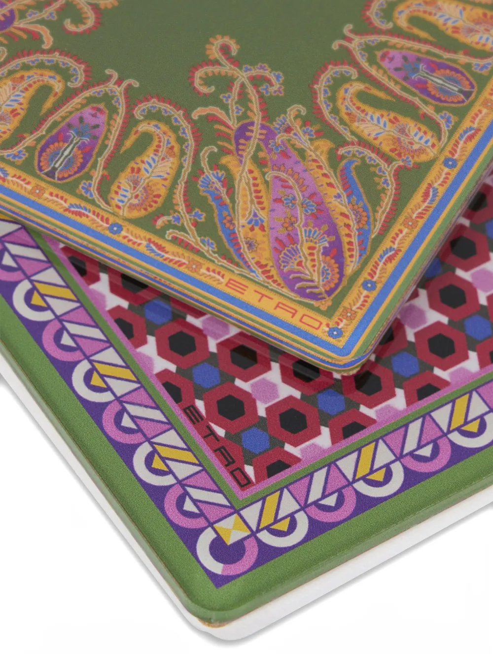Etro Home Printed Coasters (set Of Six) In Multi
