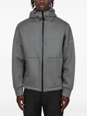 Stone Island ジップアップ パーカー | ブラック | FARFETCH JP