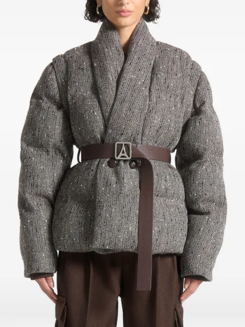 Manière De Voir Inez Steppjacke mit Fischgrätenmuster