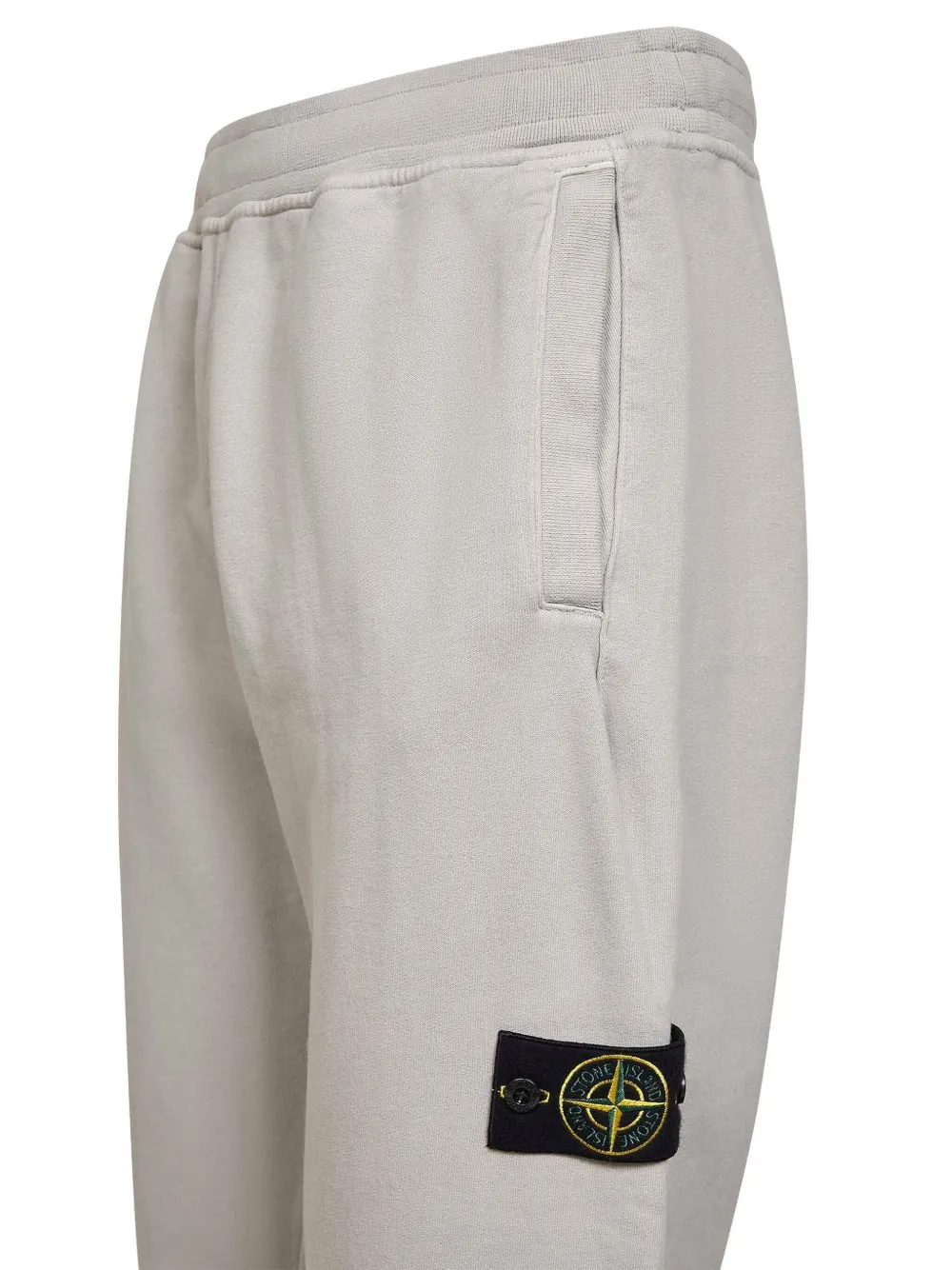 Stone Island Elastische trainingsbroek met badge Grijs