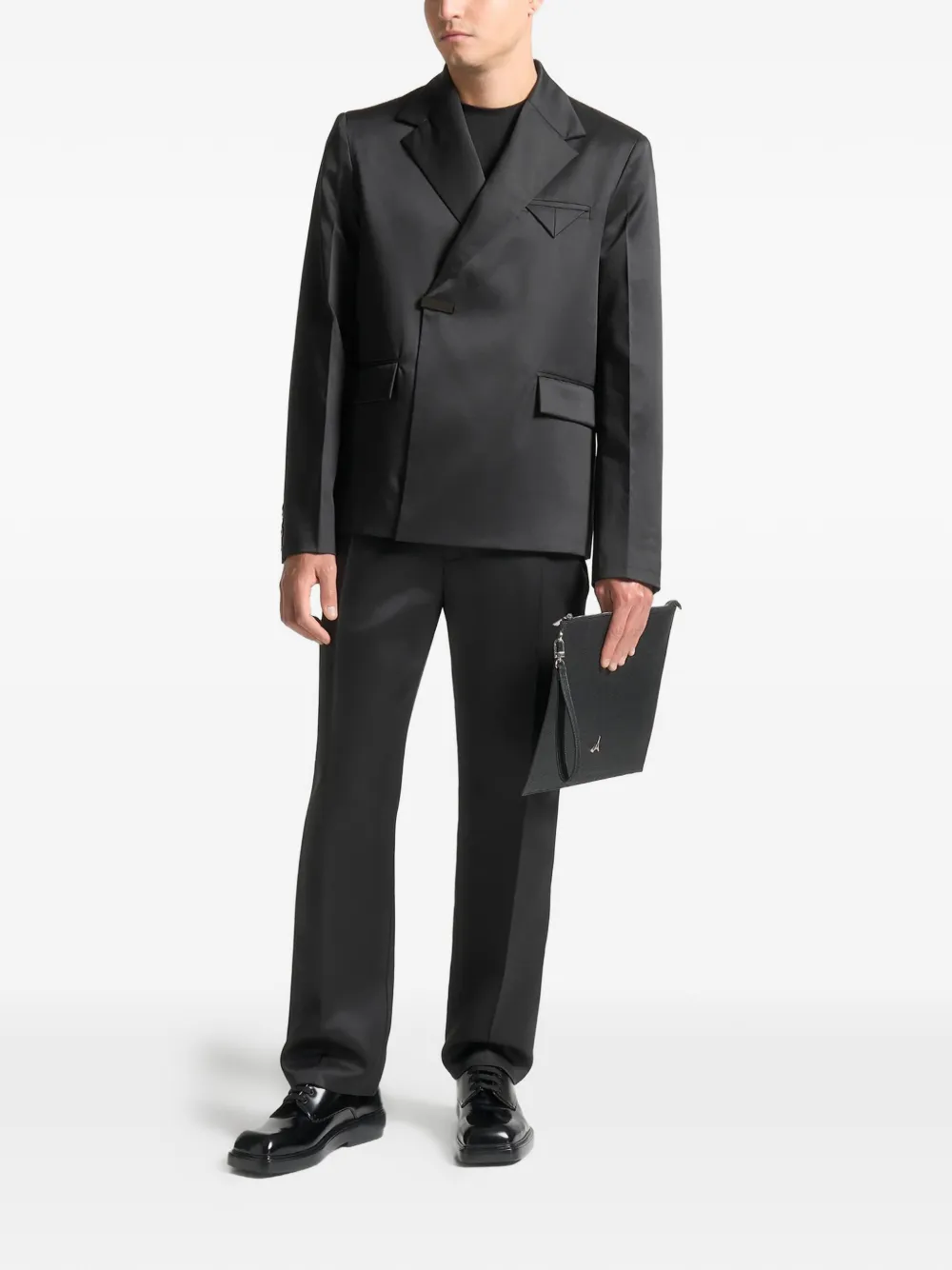 Manière De Voir Eiffel-logo detachable-strap laptop case - Zwart