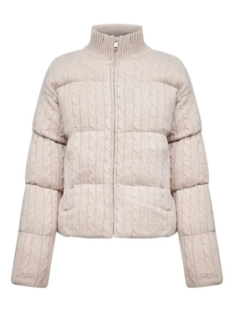 MC2 Saint Barth cable-knit quilted coat