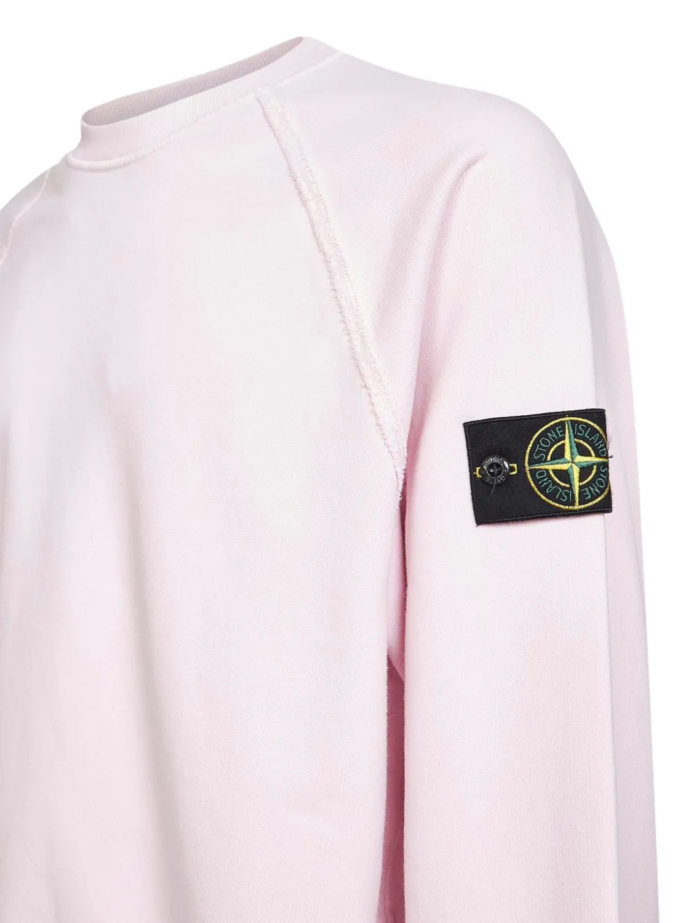 Stone Island Trui met raglan mouwen en franje Roze
