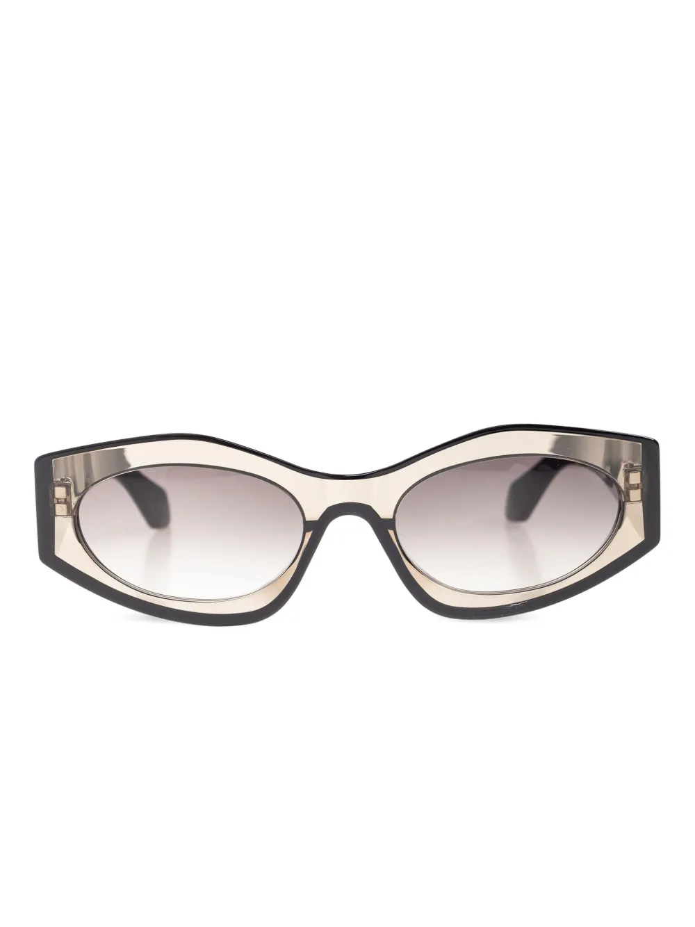 Alaia Eyewear Sonnenbrille mit geometrischem Gestell - Schwarz