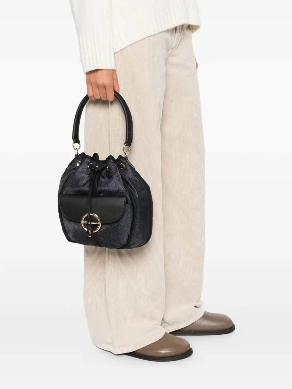 Borbonese Cottage top-handle bucket bag | Image 2