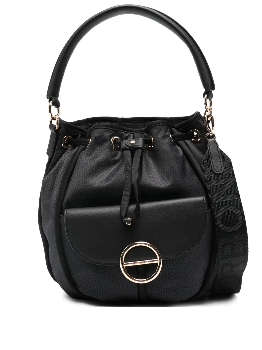 Borbonese Cottage top-handle bucket bag | Black | Image 1