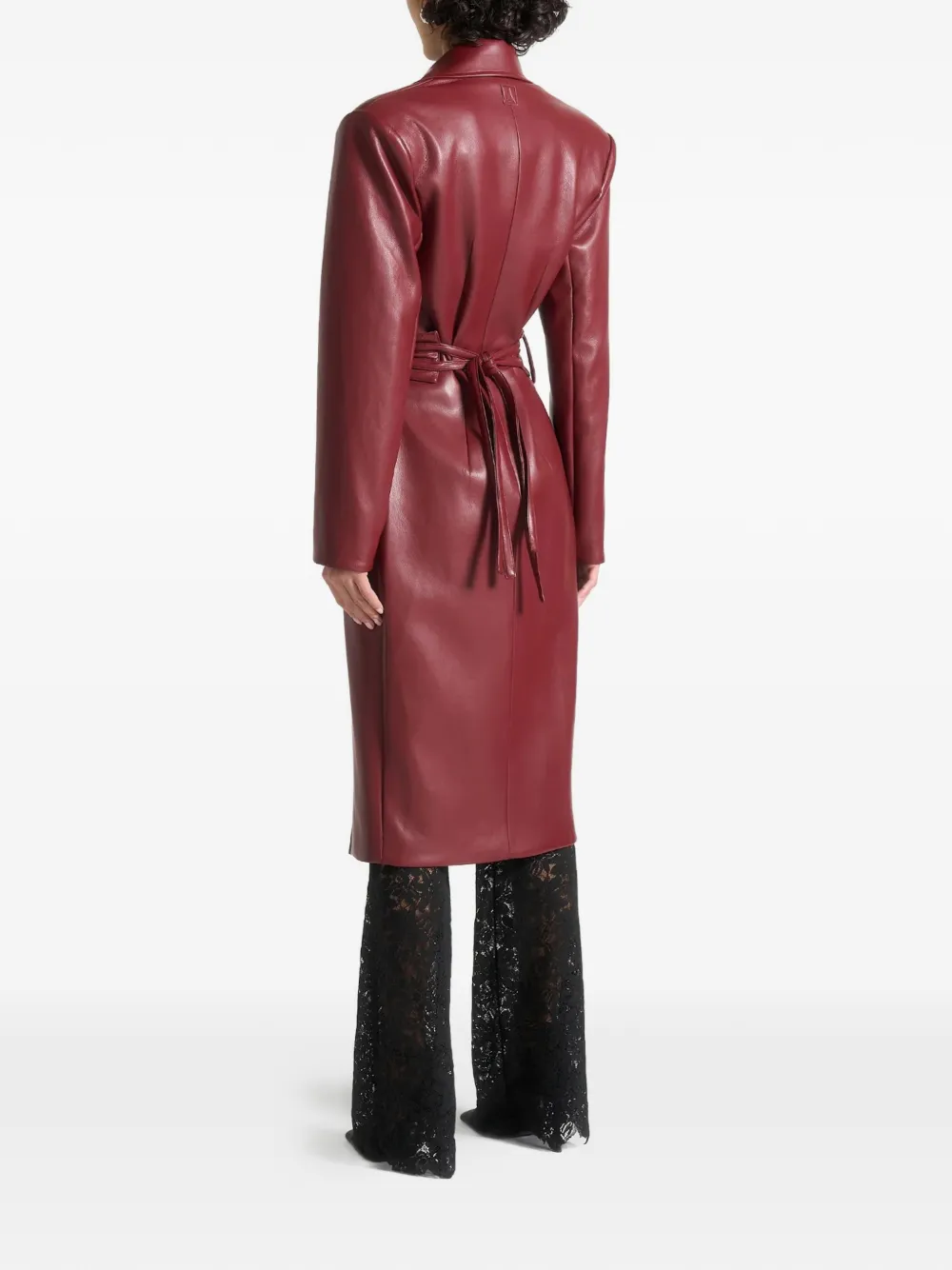 Manière De Voir Malya detachable-belt coat Rood