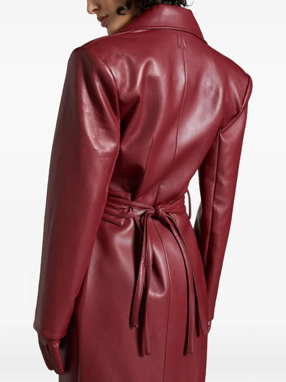Manière De Voir Malya detachable-belt coat Rood