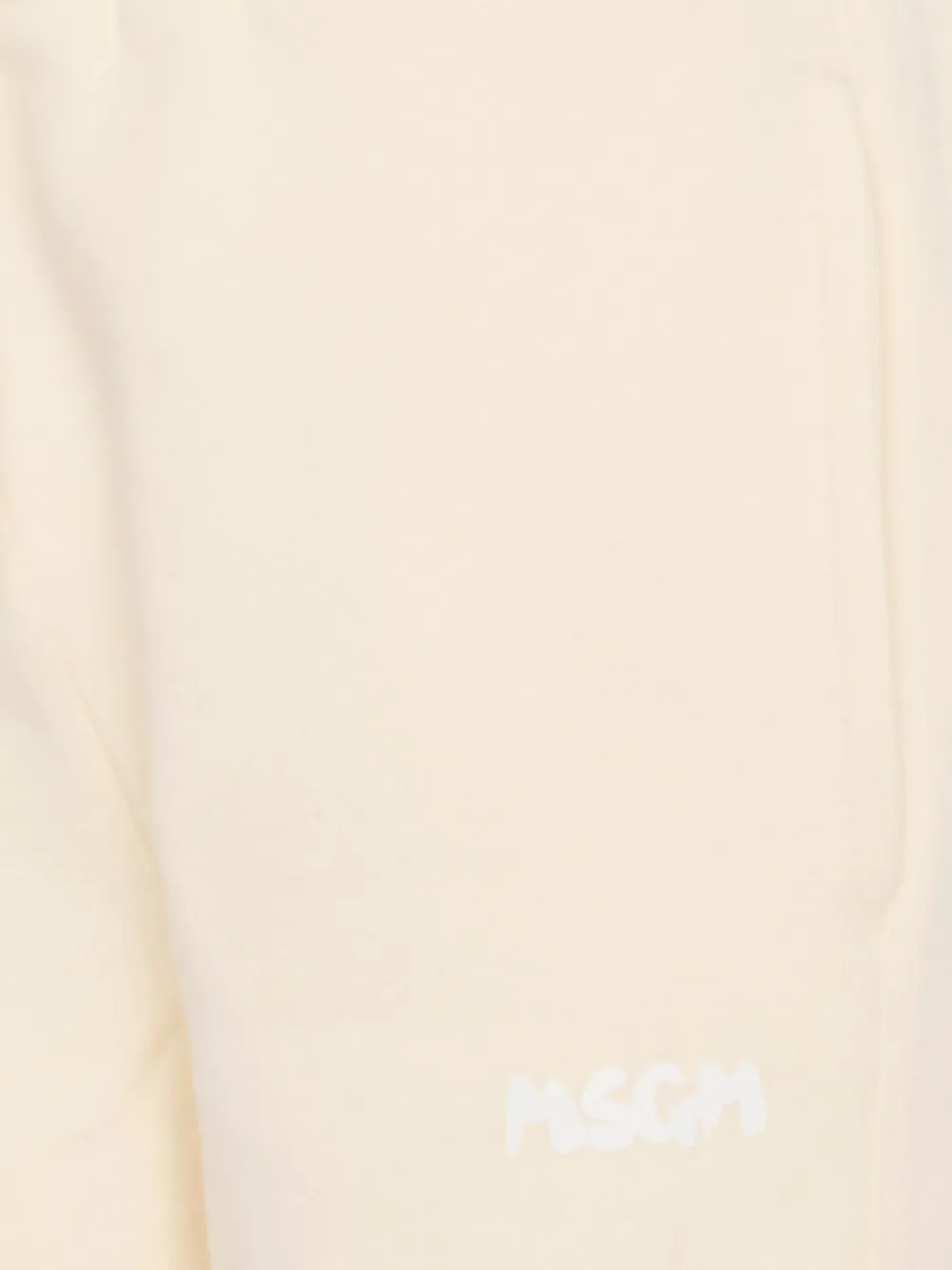 Msgm Drawstring Track Pants In Neutral