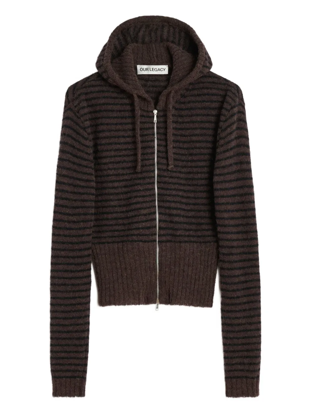 Our Legacy Compact Long-sleeve Cardigan In Brown