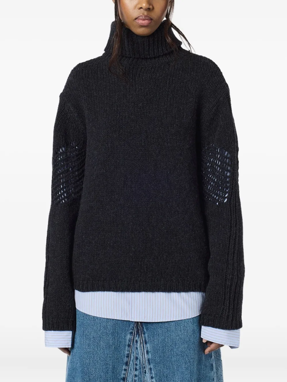 Our Legacy Cage Turtleneck Sweater In Black