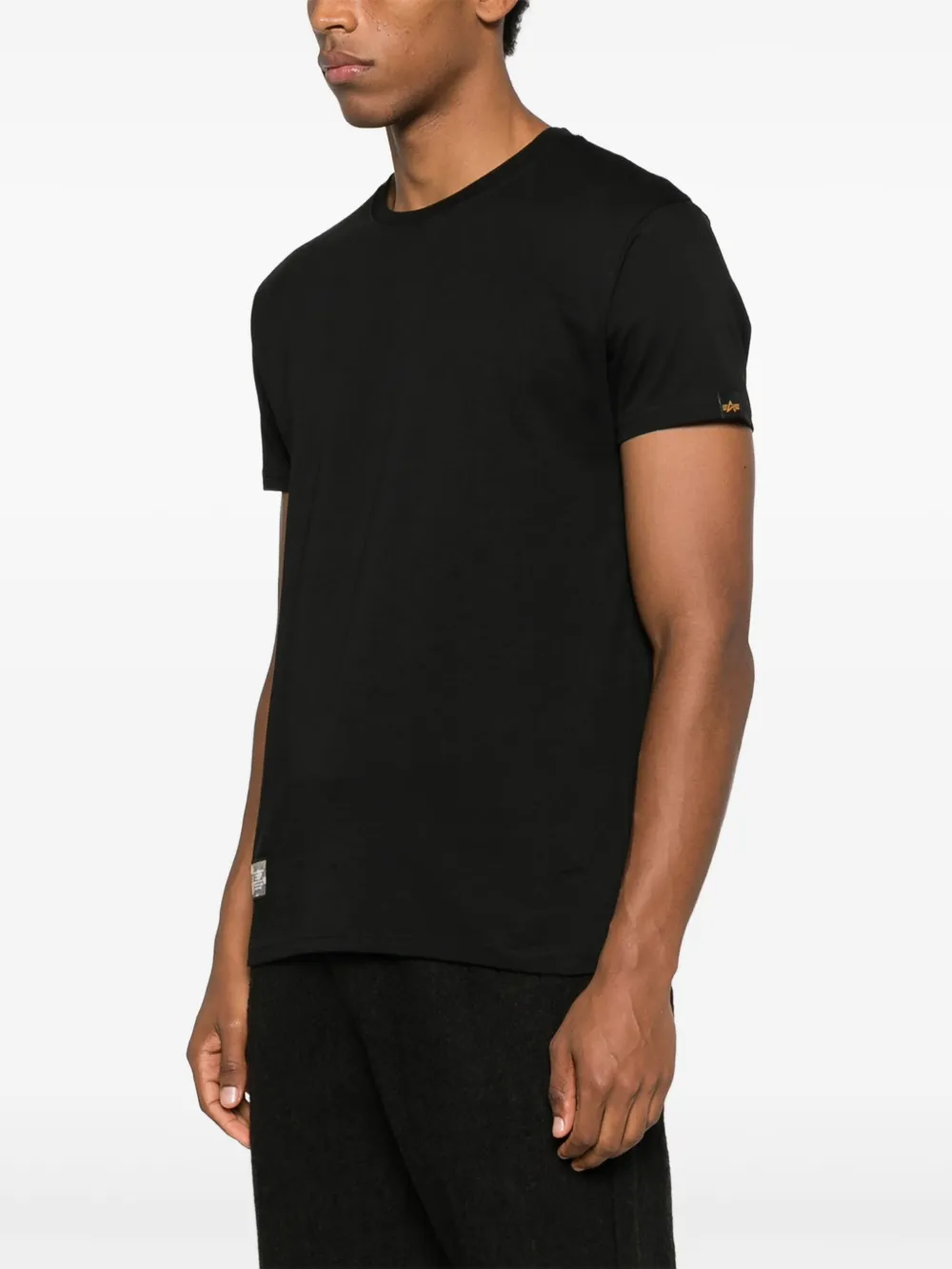 Alpha Industries Camo Label T-shirt In Black