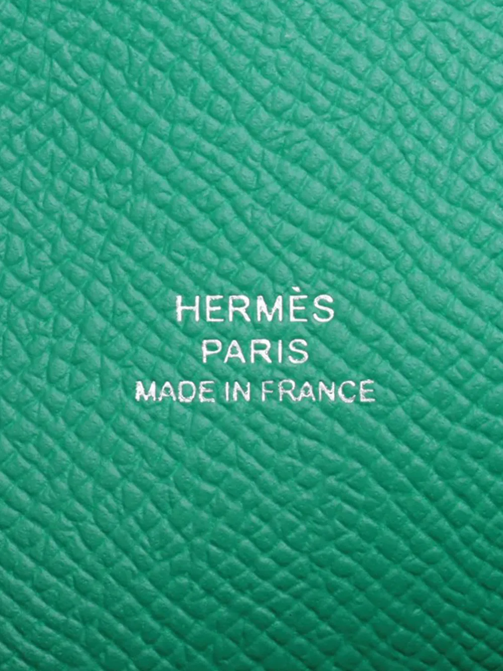 Pre-owned Hermes 2024 Epsom Nap Wallet On Strap Crossbody Bag In Green