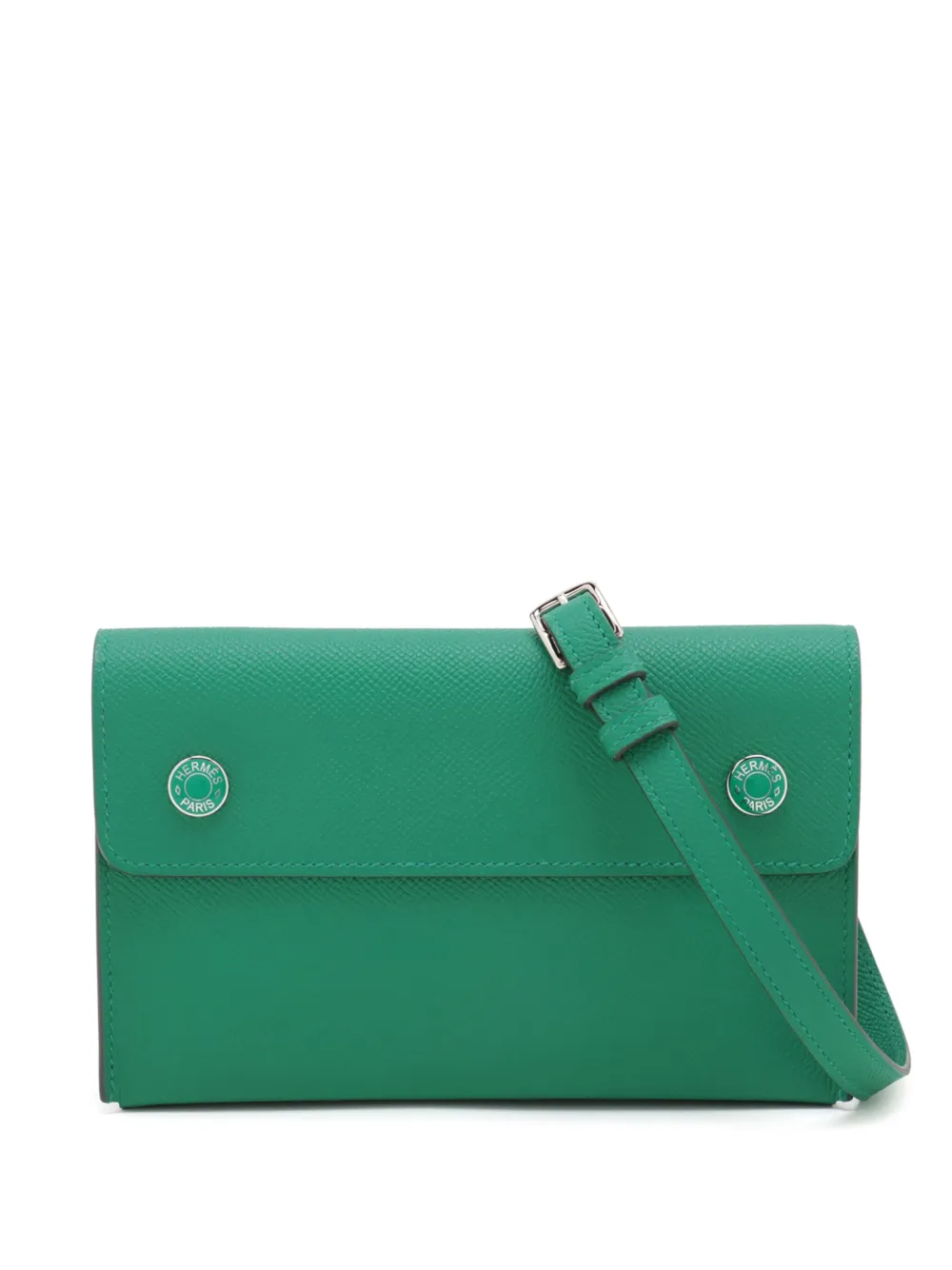 Hermès Pre-Owned 2024 Epsom Hermesnap Wallet On Strap crossbody bag | Green | Image 1