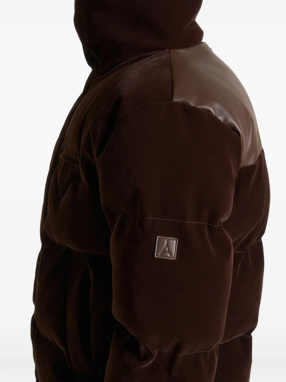 Manière De Voir high-neck puffer jacket Bruin