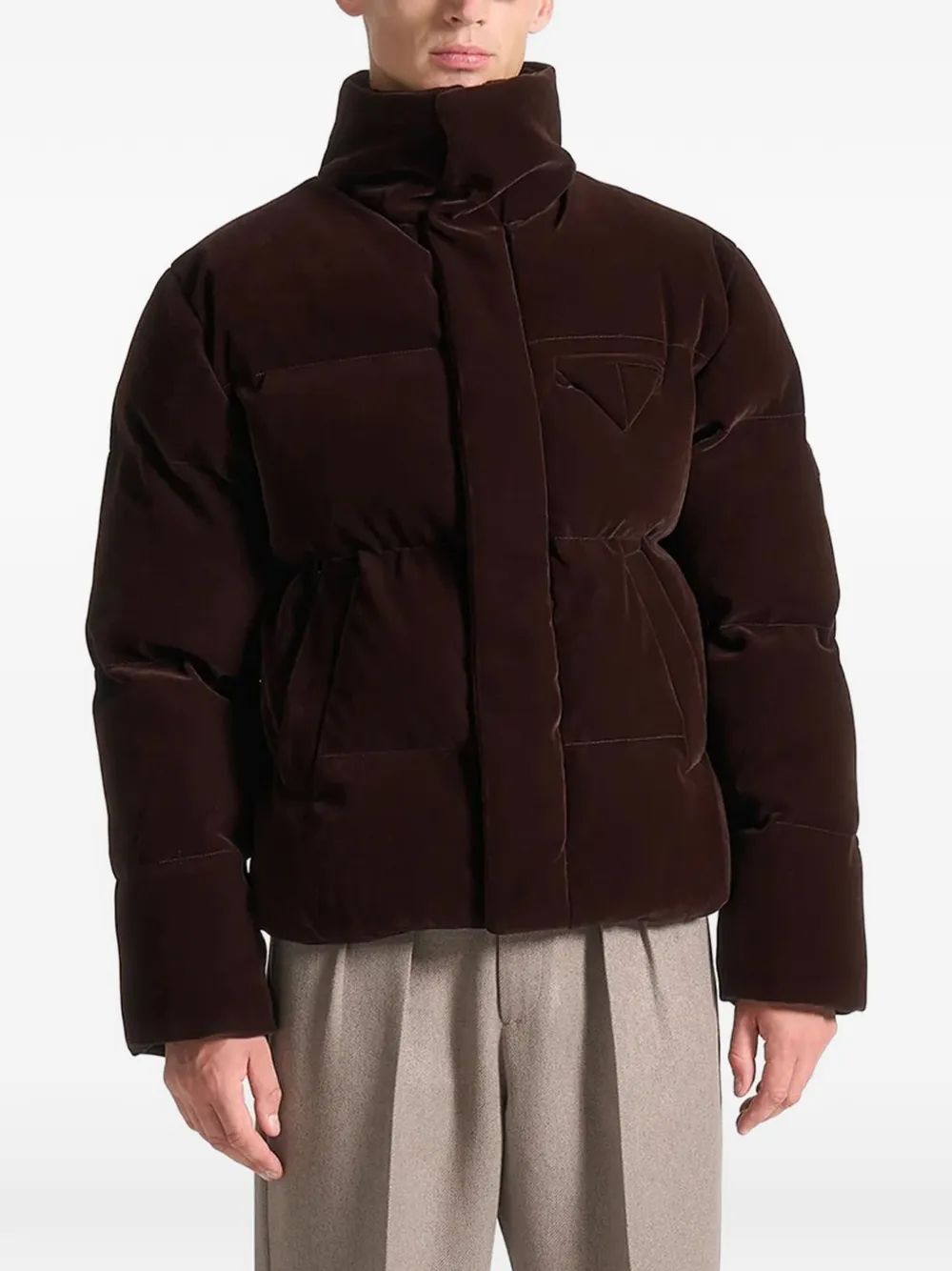 Manière De Voir high-neck puffer jacket Bruin