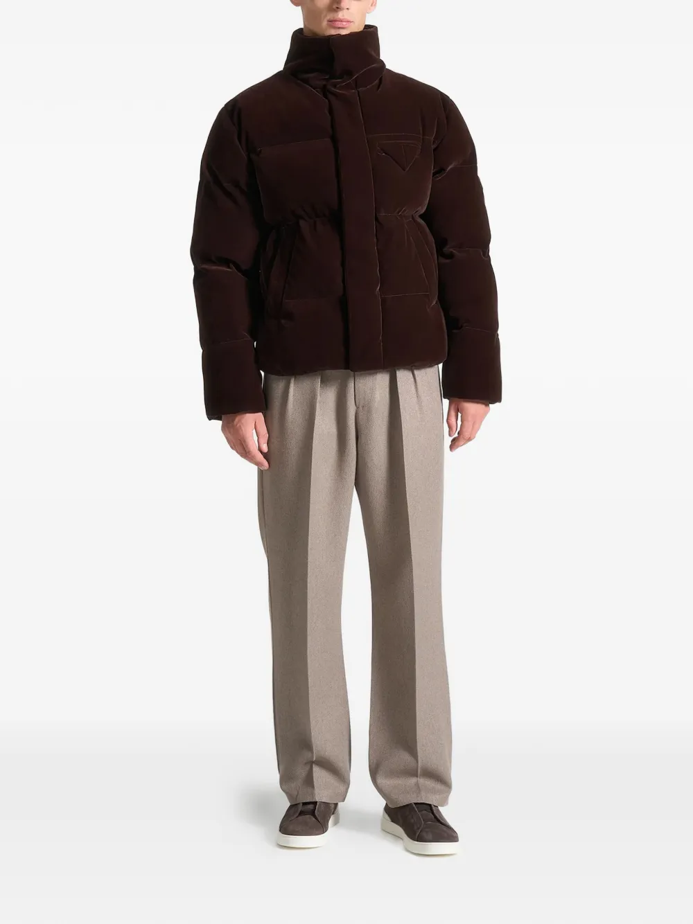 Manière De Voir high-neck puffer jacket Bruin