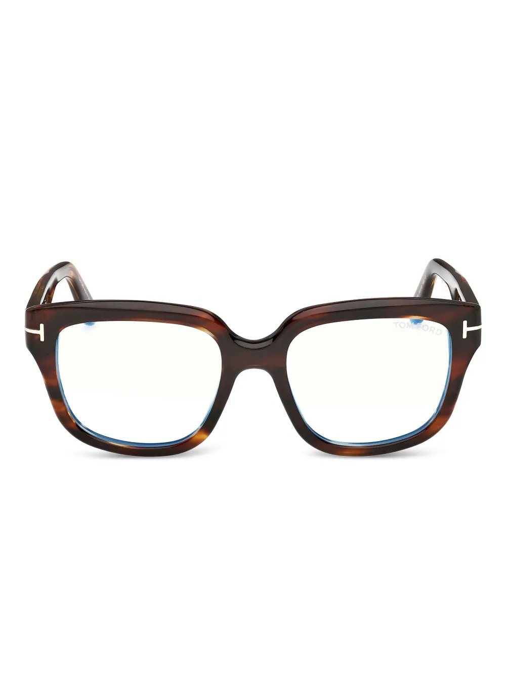 TOM FORD Eyewear lunettes de vue carrées à logo | marron | Image 1