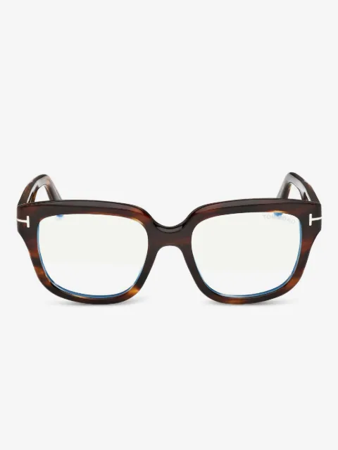 TOM FORD Eyewear tortoiseshell-effect square-frame glasses